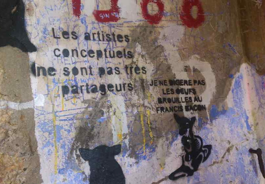 Les artistes conceptuels...