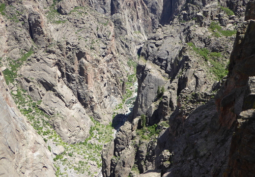 Le canyon noir du Gunnison vue du haut