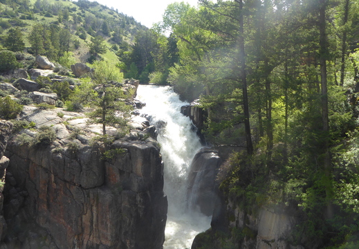 Les chutes de la Shell Creek River dans les Bighorn mountains